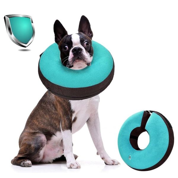 Medium Protective Inflatable Collar for Dogs Soft Pet Recovery Collar Cone New