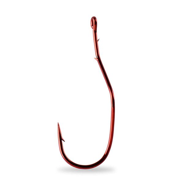 Mustad Slow Death Aberdeen Hook, Special Bent Shank - Red 2