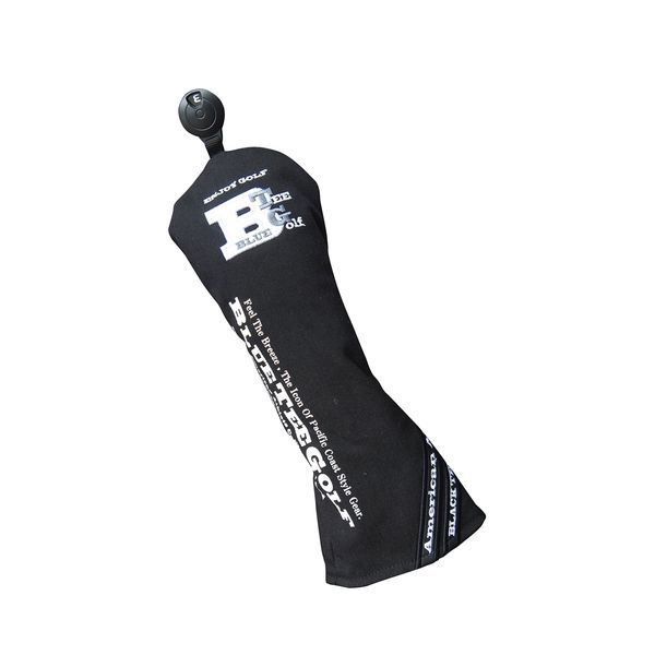 [Poly Canvas Version ♪ Blue Tee Golf [Blue Tee Golf] Head Cover Various (Color: Black) [Black Tee Label]