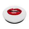 Big Huge Red Mouth Lips Lipstick PopSockets Swappable PopGrip