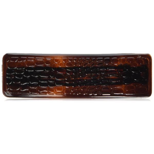 Caravan Tortoise Shell Automatic Barrette in Skin Looking Design, 0.5 Ounce