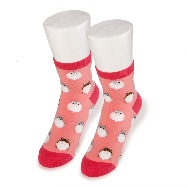 Hamster Women's Socks Hamster Socks Pet and Animal Socks SD-1008 Hamco Pet Lovers Red