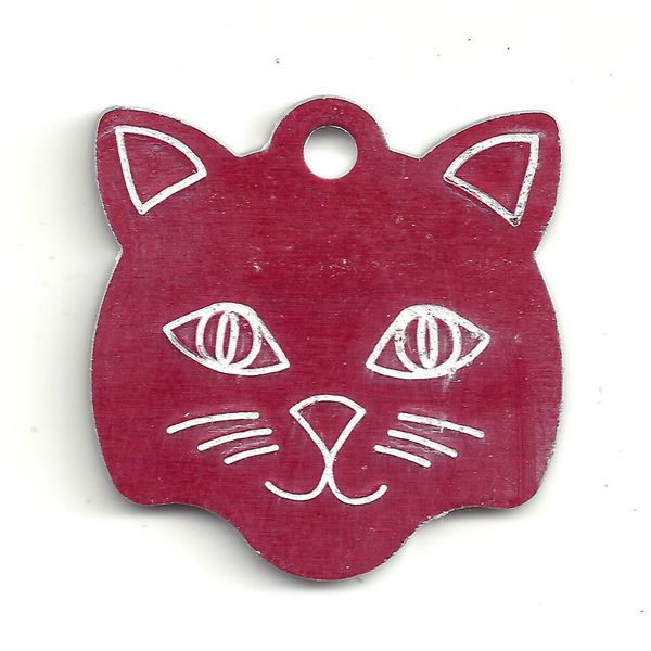 Small Kitten Face Kitty Cat Pet ID Tag FREE SHIPPING USA