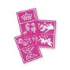 Snazaroo Re-usable Face Paint Fantasy Stencils, Pink, 6 Pcs