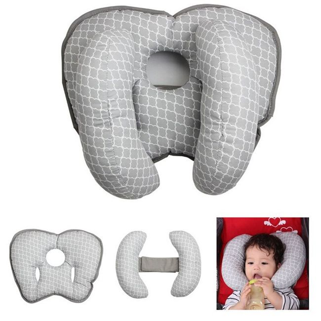 Infant Travel Pillow - Baby Head Suppport Pillow For Car & Stroller