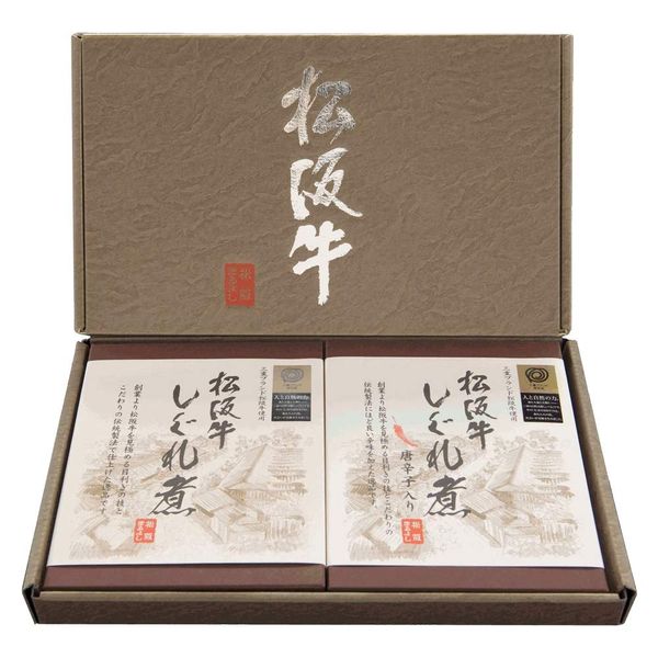 Matsusaka Beef Shigureni Gift Set (1 Box of Shigureni and Shigure Boiled Chili Pepper), Gift Box, Mie Matsusaka Souvenir