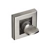 DecorAndDecor Square Escutcheon Thumb Turn Key Rose (Chrome WC Thumb Turn)