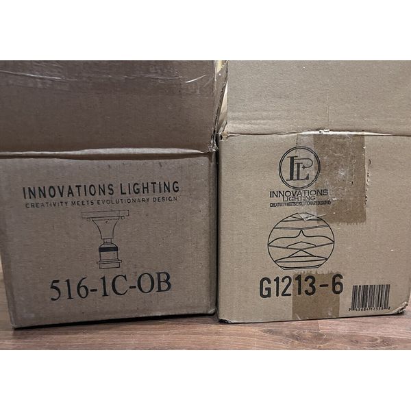 Innovations Lighting 516-1C-OB-G1213-6 Ballston Small Deco Swirl Light Fixture