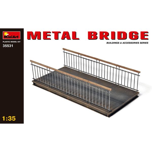 Miniart 1:35 Scale Metal Bridge Plastic Model Kit, Small