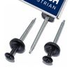 Black Smart Seal Onduline Universal Corrugated Roofing Sheet Screws (100 Pack)