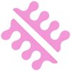12 Pairs Pedicure Foam Toe Separator Toe Spacer Toe Divider for Feet Separators