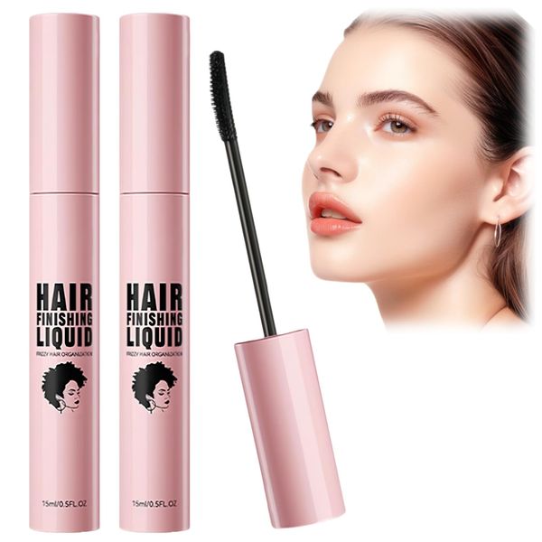 2PCS Hair Finishing Stick,Fly Away Hair Stick,Hair Feel Stick,Hair Stick for Flyaways,Non-Greasy and Non-Sticky Slick Stick Hair Wand,Hair Wax Stick,Hair Gel,Hair Flyaway Stick for All Type Hair Style