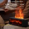 Aromatherapy Machine Humidifier Aromatherapy Machine 150ml Firelight Frame Design 7 Color Changing LED Lights with Remote Control Auto Off and Timer Function Perfect for Home Office - Black