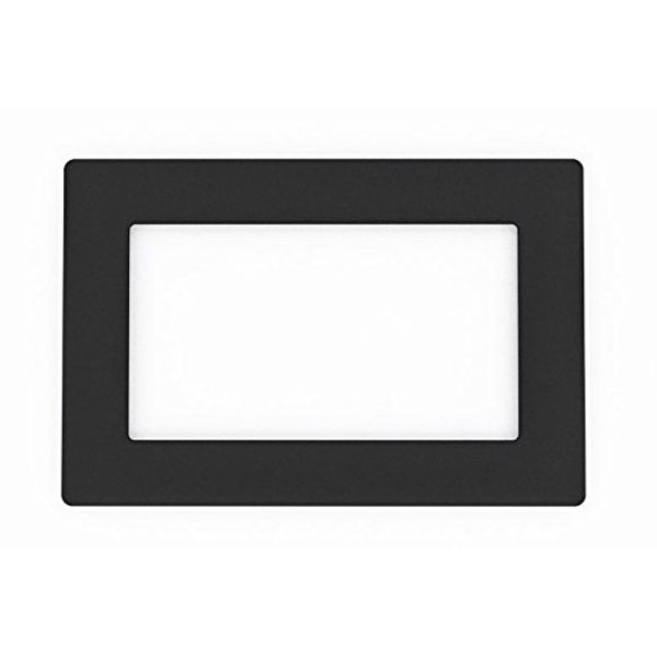 Double Light Switch Socket Coloured Acrylic Surround Finger Plate - Huge Colour Choice (Black)