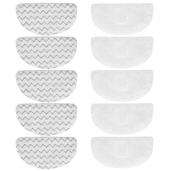 10 Pack Replacement Steam Mop Pads for Bissell Powerfresh Steam Mop 1940 1440 1544 1806 2075 Series, Model 19402 19404 19408 19409 1940a 1940f 1940q 1940t 1940w B0006 B0017, Washable Cleaning Pads