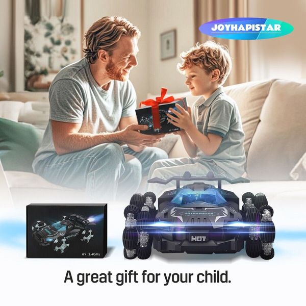 Joyhapistar with remote control car headlights and music, all-terrain toys