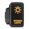 Interior Lights Symbol Older Model Push Button Compatible with Toyota (/ Surface Size 1.54 x 0.83 inches)
