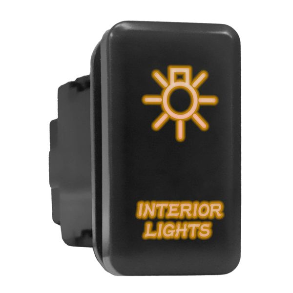 Interior Lights Symbol Older Model Push Button Compatible with Toyota (/ Surface Size 1.54 x 0.83 inches)