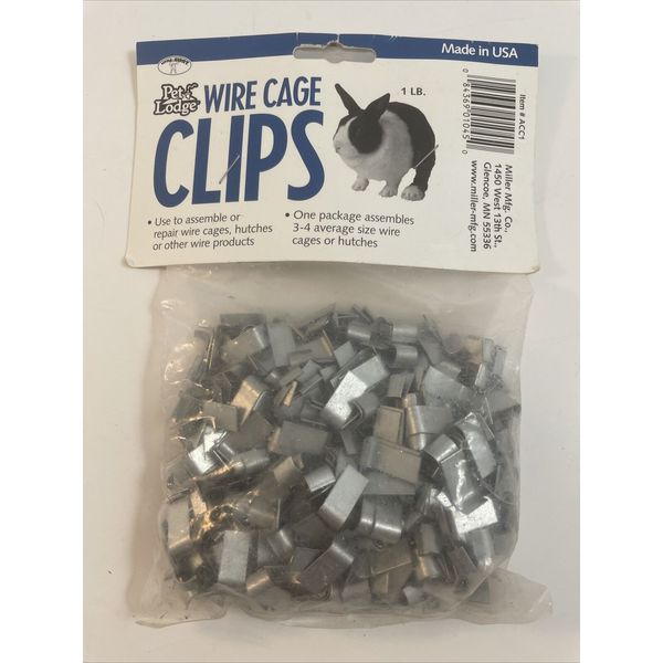 Wire Cage Clips 1 Pound Bag for Rabbit Hutches ACC1 MADE IN USA