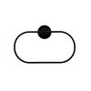 Croydex QM541521 Towel Ring, Black, One Size