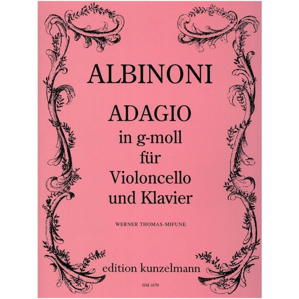 Tomaso Albinoni-Adagio G-Cello und Klavier-BOOK