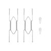 Plate Hangers for Wall for 8-10 inch, 2 Pack, Silver