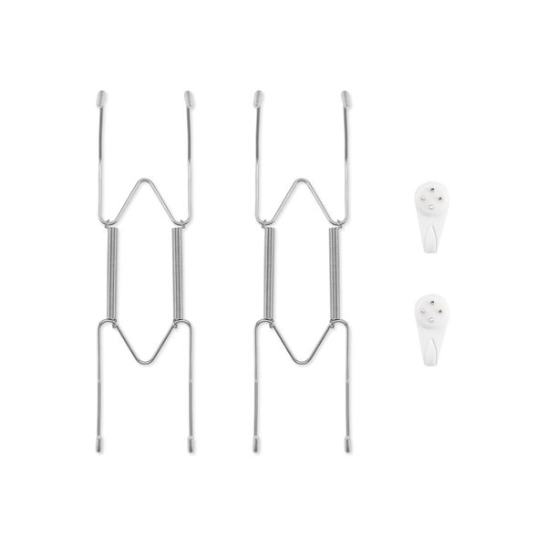 Plate Hangers for Wall for 8-10 inch, 2 Pack, Silver