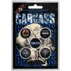 Carcass - Necro Head Button Set