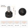 uxcell 10 Knobs Threaded Knobs M6 x 8mm Metric Female Thread 16mm Mat Plastic Head 304 Stainless Steel Stud Hand Thread Knobs Thumb Screw Handle Blacks