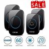 2 Set Waterproof Wireless Doorbell Chime & Plugin Receiver Kit 1000Ft Range Home