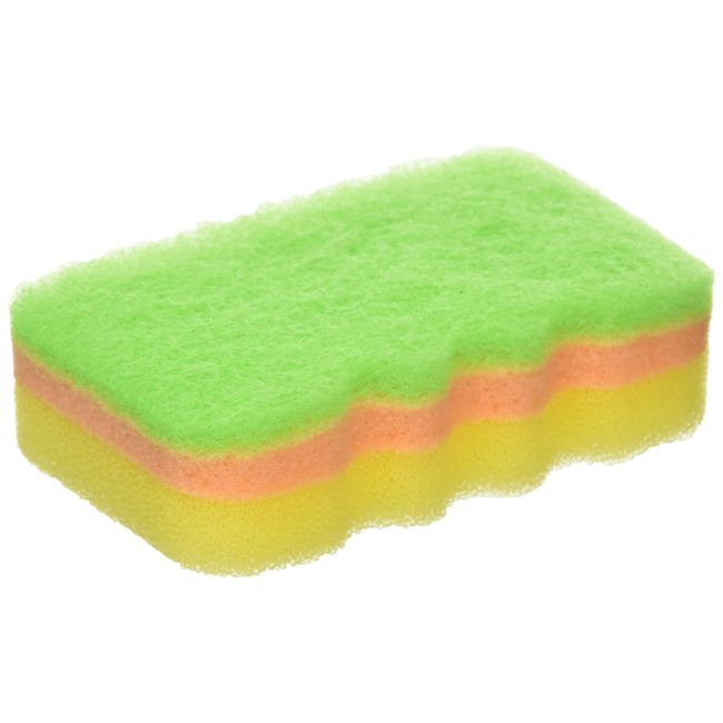 Kikuron Kitchen Sponge, Kikika, Foaming Sponge, Green, Made in Japan