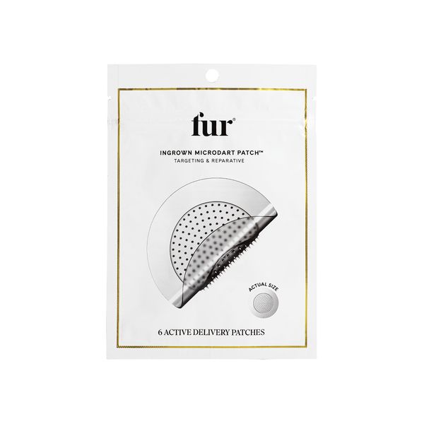 Fur Ingrown Microdart Patches - Ingrown Hair Care, Quickly and Effectively Clear Up Ingrown Hair Bumps, 6 Pack