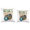 Nature's Paparazzi Wildlife Camera Photography Throw Pillow