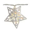 WeRChristmas Star Light String Christmas Decoration with 10-LED Lights - White