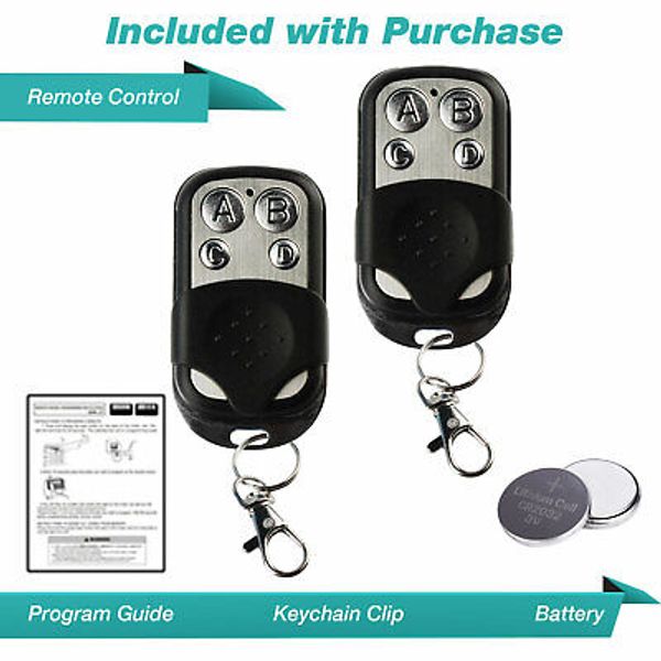 2 For LiftMaster 971LM Button Garage Door Opener Remote Control 390MHz Keychain