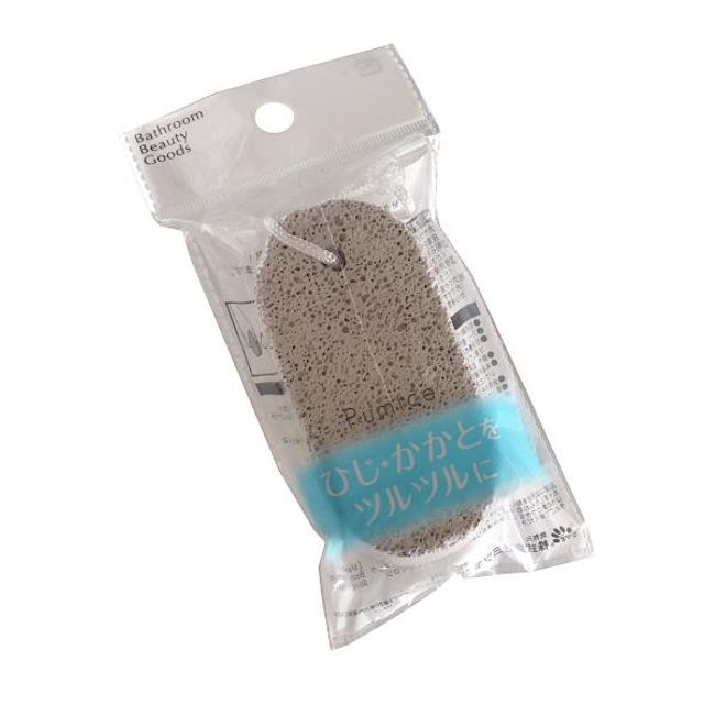 Oval pumice stone 9.5 x 4.5 x thickness 2cm (100 yen shop 100 yen uniform 100 yen 100 yen)