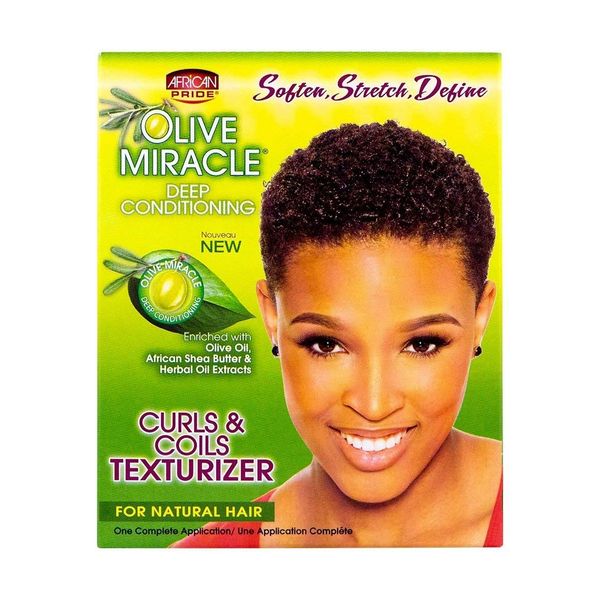 African Pride Olive Miracle Curls & Coils Texturizer Set