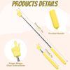 2 Pcs Retractable Teacher Pointer Finger, Telescopic Hand Pointer Teacher Pointers for Classroom, Extendable Pointer Finger Pointer Stick Elementary School Kindergarten Teacher Supplies (Yellow)