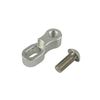 POSH 000620-03 Motorcycle Goods Offset Mirror Adapter M10 Reverse Screw Silver