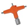 GrooveTech Tools Drum Tuning Key Multi 4-in-1 Drum Multi-Tool Orange