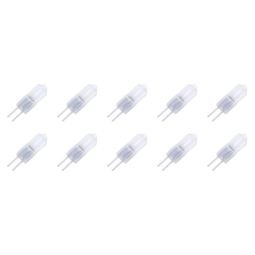 10 Pack SOFT FROSTED LENSE 10 Watt AC DC 12V Light Bulb Replacement JC G4 2Pin Base Halogen Kitchen Table Pendant Lamp 12 Volt 10W Bi-Pin Warm Clear Bright White T3 Capsule Under Cabinet Diffused Beam