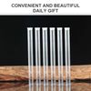 Beavorty 6pc Clear Plastic Empty Storage Tubes - Incense Sticks Container with Cap