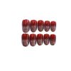 YONAIL 24pcs/set Pretty False Nails Press On Nails Acrylic Glitter False Nails with Glue On False Nails Medium Long Design Women Girls Bride Nail Art Tips
