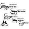 Wild Devil Baits Alpha Head Hook System Kopf Drilling System Baitholder Treble Hook Genickdrilling Stingerhaken (Gr: 2)