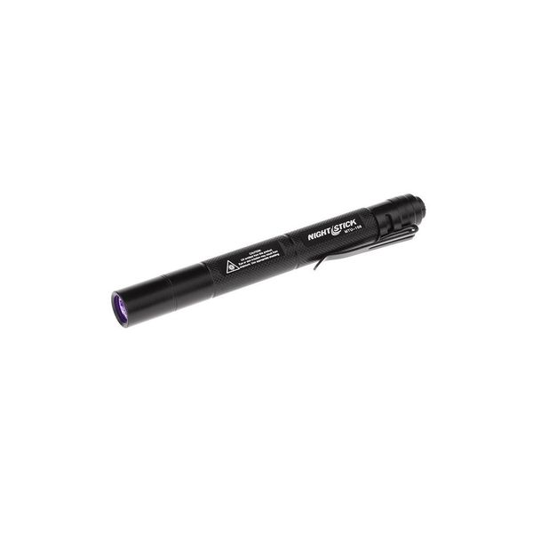 Nightstick MTU-106 Mini-TAC UV Flashlight with 2 AAA, Black,Small