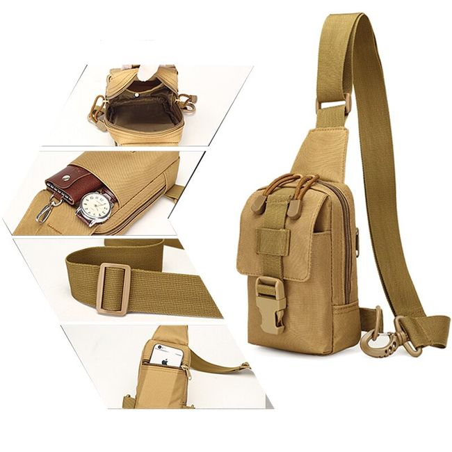Tactical Chest Bag Military Trekking Pack EDC Sports Bag Shoulder Bag  Crossbody