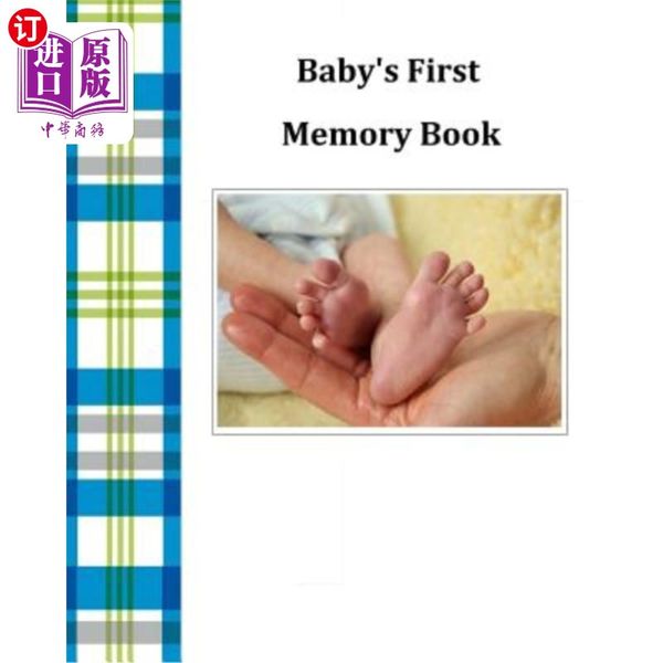 海外直订Baby's First Memory Book: Baby's First Memory Book; Baby Boy Plaid 婴儿第一本记忆书：婴儿第一本记忆书；男婴格子呢