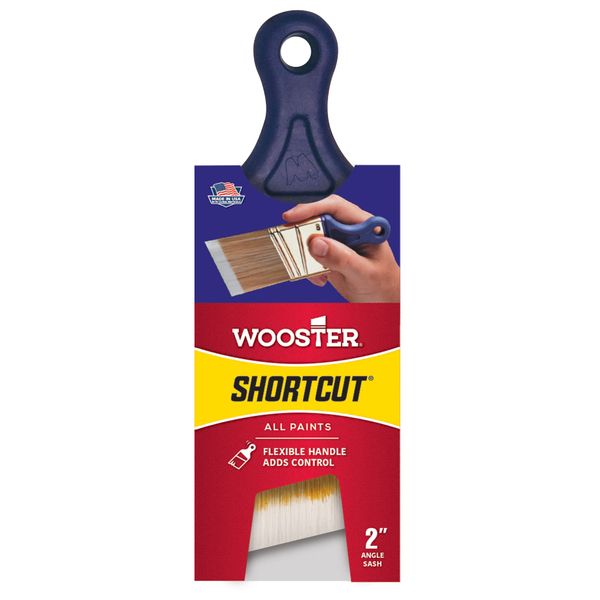 Wooster Brush Q3211-2 Shortcut Angle Sash Paintbrush, 2-Inch, White