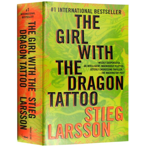 龙纹身的女孩英文原版书The Girl with the Dragon Tattoo正版进口书籍惊悚推理犯罪小说 龙文身的女孩英文版同名电影原著小说